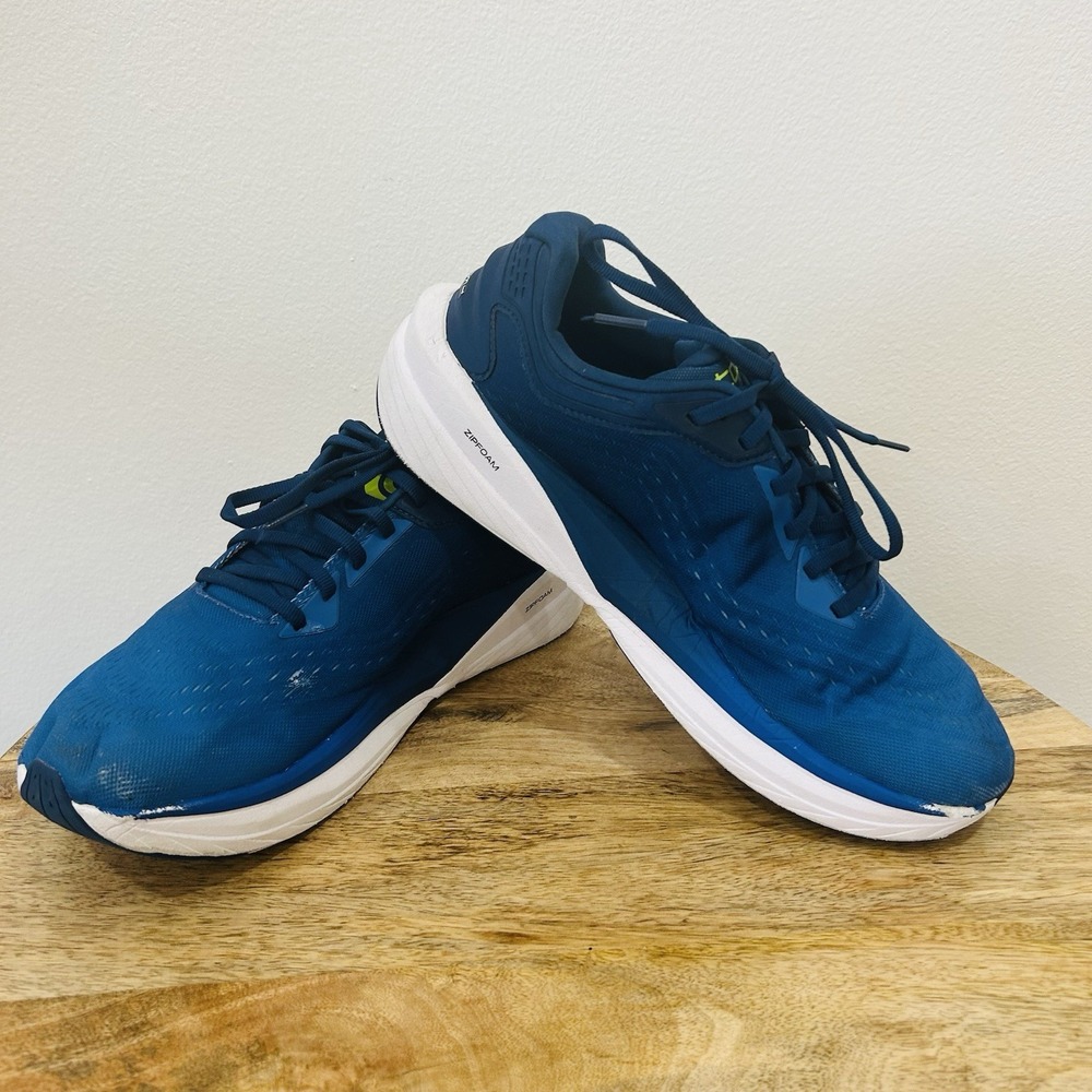 Topo Athletic Phantom 4 Mens Size 11.5 Wide Running Shoes Lightweight Blue/Lime